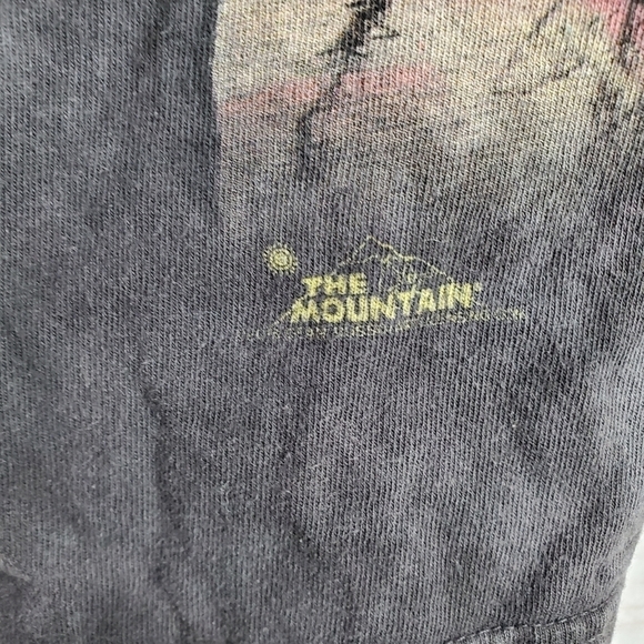 The Mountain Beware of Pit Bulls Hand Dyed Dog Short Sleeve T-Shirt Size Small - Picture 3 of 7